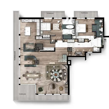 Daire Duplex Luxe 1850, Aux Pieds, 4 - Fr-1-772-9 Courchevel